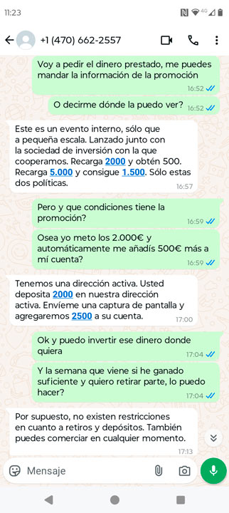 informacion falsa evento recarga gityer