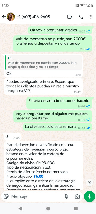 oferta deposito de 2000 € gityer estafa