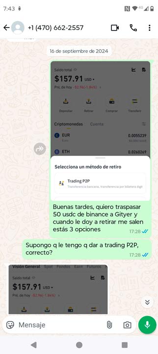 quiero traspasar 50$ de binance a gityer